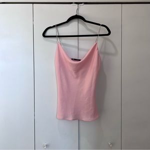 Pink ZARA luxury camisole